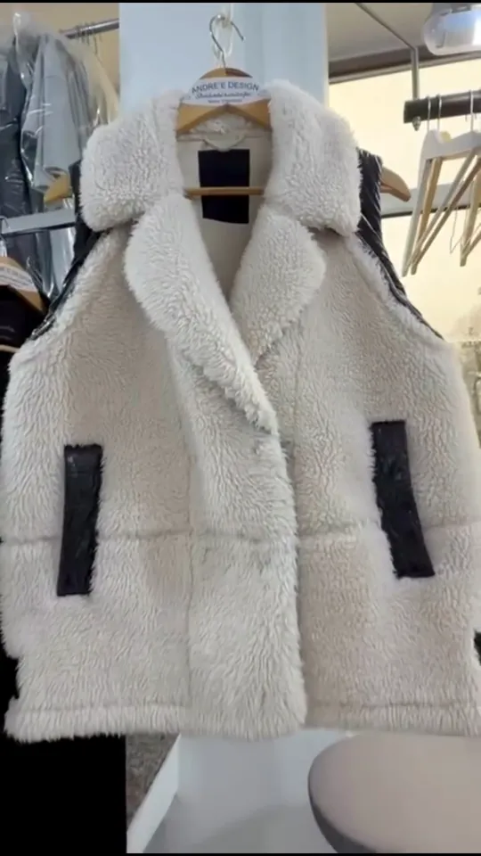 Vestă teddy curățată